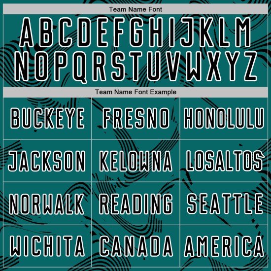 Sports Custom Jersey Curve Soccer Teal Lines Uniform Sublimation Black-White Sports Custom Jersey Curve Soccer Teal Lines Uniform Sublimation Black-White