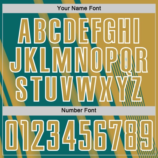 Lines Uniform Old Jersey Custom Gold Soccer Teal-White Sublimation Sports