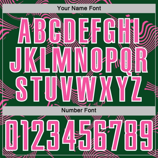 Sports Green Sublimation Pink-White Jersey Custom Soccer Uniform Lines Curve Sports Green Sublimation Pink-White Jersey Custom Soccer Uniform Lines Curve