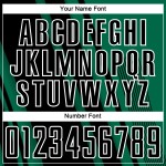 Black-White Kelly Sublimation Green Soccer Lines Sports Custom Uniform Jersey Black-White Kelly Sublimation Green Soccer Lines Sports Custom Uniform Jersey