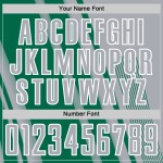 Custom Soccer Jersey Sports Uniform Kelly Green-White Gray Lines Sublimation Custom Soccer Jersey Sports Uniform Kelly Green-White Gray Lines Sublimation