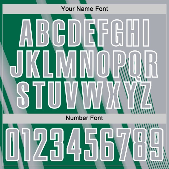 Custom Soccer Jersey Sports Uniform Kelly Green-White Gray Lines Sublimation Custom Soccer Jersey Sports Uniform Kelly Green-White Gray Lines Sublimation