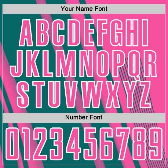 Soccer Custom Jersey Sports Sublimation Teal-White Pink Lines Uniform Soccer Custom Jersey Sports Sublimation Teal-White Pink Lines Uniform