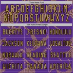 Gold-Black Sports Uniform Old Curve Purple Soccer Jersey Sublimation Lines Custom