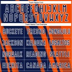 Sublimation Orange Lines Uniform Soccer Custom Sports Jersey Navy-White Sublimation Orange Lines Uniform Soccer Custom Sports Jersey Navy-White