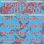 Jersey Curve Red-White Lines Sublimation Uniform Soccer Blue Sports Sky Custom