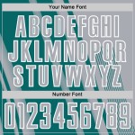 Lines Gray Custom Sports Soccer Teal-White Sublimation Uniform Jersey