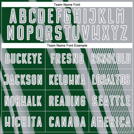 Soccer Uniform Sports Sublimation Jersey Custom Green-White Gray Lines Soccer Uniform Sports Sublimation Jersey Custom Green-White Gray Lines