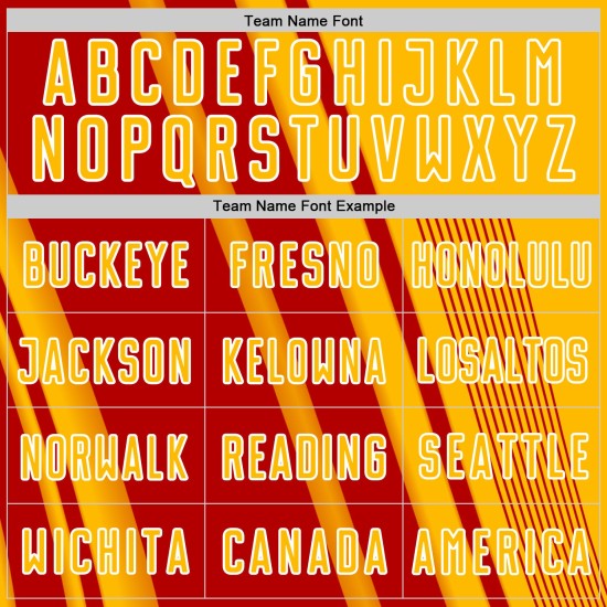 Sports Jersey Sublimation Lines Soccer Custom Gold Red-White Uniform Sports Jersey Sublimation Lines Soccer Custom Gold Red-White Uniform