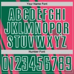 Sports Custom Kelly Pink Green-White Lines Neon Sublimation Jersey Soccer Uniform Sports Custom Kelly Pink Green-White Lines Neon Sublimation Jersey Soccer Uniform