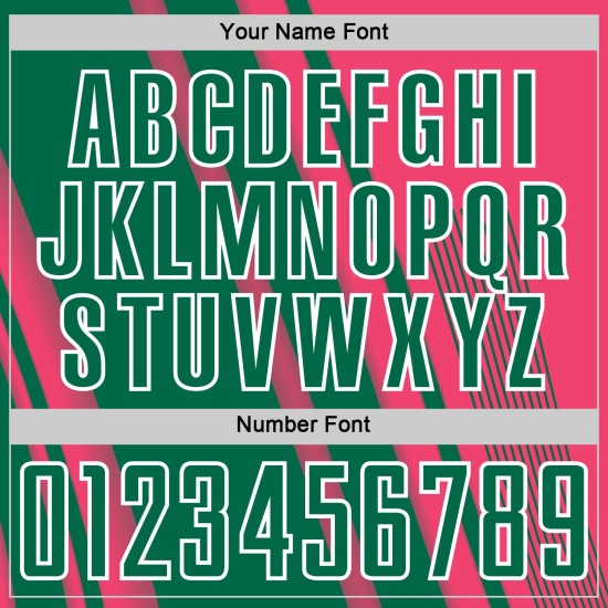 Sports Custom Kelly Pink Green-White Lines Neon Sublimation Jersey Soccer Uniform Sports Custom Kelly Pink Green-White Lines Neon Sublimation Jersey Soccer Uniform