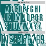 Teal Lines White Sublimation Uniform Soccer Sports Jersey Custom Teal Lines White Sublimation Uniform Soccer Sports Jersey Custom