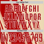 Sublimation Uniform Lines Custom Red-White Jersey Soccer Cream Sports Sublimation Uniform Lines Custom Red-White Jersey Soccer Cream Sports