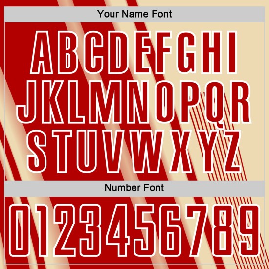 Sublimation Uniform Lines Custom Red-White Jersey Soccer Cream Sports Sublimation Uniform Lines Custom Red-White Jersey Soccer Cream Sports