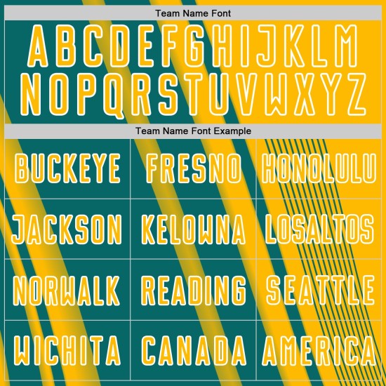 Teal-White Sports Soccer Uniform Sublimation Lines Gold Jersey Custom Teal-White Sports Soccer Uniform Sublimation Lines Gold Jersey Custom