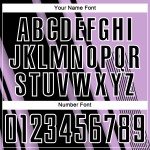 Lines Light Black-White Custom Purple Soccer Uniform Jersey Sublimation Sports Lines Light Black-White Custom Purple Soccer Uniform Jersey Sublimation Sports