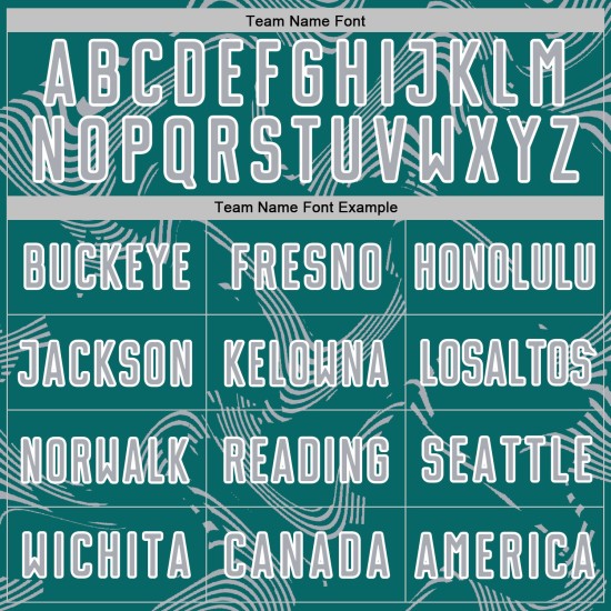 Curve Sports Sublimation Teal Jersey Gray-White Lines Soccer Custom Uniform