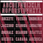 Sublimation Jersey Crimson Custom Black-White Lines Uniform Sports Soccer