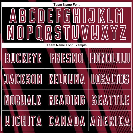 Sublimation Jersey Crimson Custom Black-White Lines Uniform Sports Soccer