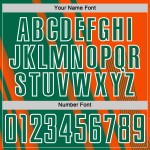 Uniform Custom Lines Sublimation Green-White Kelly Sports Soccer Jersey Orange Uniform Custom Lines Sublimation Green-White Kelly Sports Soccer Jersey Orange