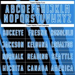 Sublimation Soccer Powder Jersey Custom Black-White Blue Lines Sports Uniform Sublimation Soccer Powder Jersey Custom Black-White Blue Lines Sports Uniform