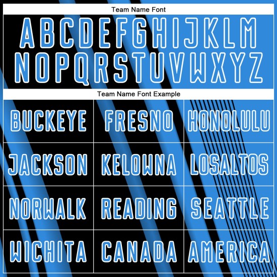 Sublimation Soccer Powder Jersey Custom Black-White Blue Lines Sports Uniform Sublimation Soccer Powder Jersey Custom Black-White Blue Lines Sports Uniform