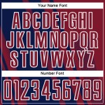 Custom Lines Crimson Uniform Sublimation Soccer Jersey Navy-White Sports Custom Lines Crimson Uniform Sublimation Soccer Jersey Navy-White Sports