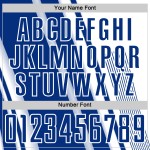 Royal Sports White Sublimation Uniform Lines Soccer Jersey Custom