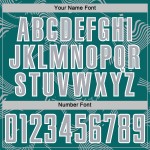 Curve Sports Sublimation Teal Jersey Gray-White Lines Soccer Custom Uniform