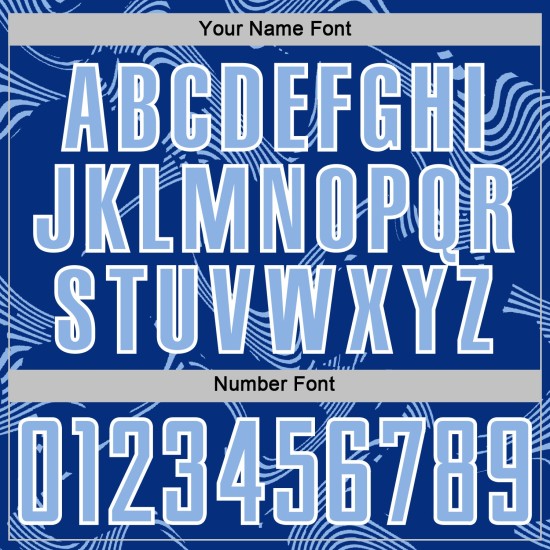 Custom Lines Jersey Sublimation Light Blue-White Sports Royal Curve Uniform Soccer