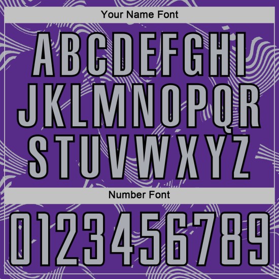 Sports Jersey Sublimation Soccer Gray-Black Curve Purple Uniform Custom Lines Sports Jersey Sublimation Soccer Gray-Black Curve Purple Uniform Custom Lines