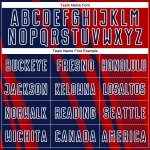 Soccer Sports Uniform Red Lines Custom Navy-White Sublimation Jersey Soccer Sports Uniform Red Lines Custom Navy-White Sublimation Jersey