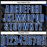 Uniform Lines Royal-White Sports Soccer Sublimation Black Jersey Custom