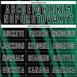 Black-White Kelly Sublimation Green Soccer Lines Sports Custom Uniform Jersey Black-White Kelly Sublimation Green Soccer Lines Sports Custom Uniform Jersey