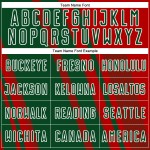 Soccer Jersey Custom Uniform Sublimation Green-White Red Sports Lines Soccer Jersey Custom Uniform Sublimation Green-White Red Sports Lines