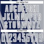 Lines Soccer Navy-White Custom Sublimation Gray Uniform Jersey Sports Lines Soccer Navy-White Custom Sublimation Gray Uniform Jersey Sports