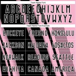 Jersey Black-White Light Uniform Sublimation Custom Pink Lines Soccer Sports