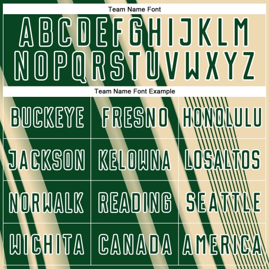 Green-White Lines Sublimation Custom Soccer Uniform Jersey Sports Cream Green-White Lines Sublimation Custom Soccer Uniform Jersey Sports Cream