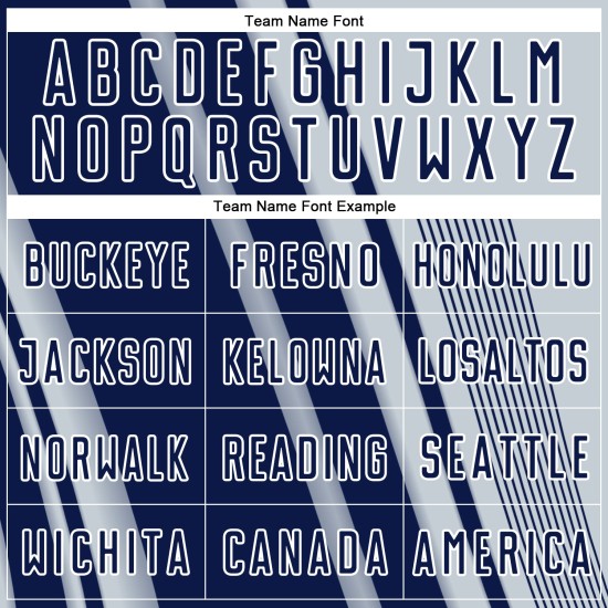 Custom Silver Uniform Lines Navy-White Jersey Sports Soccer Sublimation Custom Silver Uniform Lines Navy-White Jersey Sports Soccer Sublimation