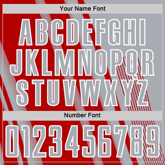 Custom Gray Sports Soccer Jersey Lines Uniform Red-White Sublimation Custom Gray Sports Soccer Jersey Lines Uniform Red-White Sublimation