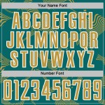 Old Lines Soccer Custom Sports Teal Jersey Sublimation Gold-White Curve Uniform Old Lines Soccer Custom Sports Teal Jersey Sublimation Gold-White Curve Uniform