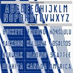 Royal Sports White Sublimation Uniform Lines Soccer Jersey Custom