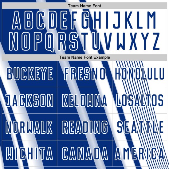 Royal Sports White Sublimation Uniform Lines Soccer Jersey Custom