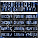 Uniform Lines Royal-White Sports Soccer Sublimation Black Jersey Custom