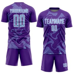 Uniform Soccer Lines Blue-White Sports Curve Purple Light Custom Jersey Sublimation Uniform Soccer Lines Blue-White Sports Curve Purple Light Custom Jersey Sublimation