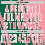 Soccer Kelly Uniform Pink Sublimation Green-White Medium Lines Jersey Sports Custom Soccer Kelly Uniform Pink Sublimation Green-White Medium Lines Jersey Sports Custom