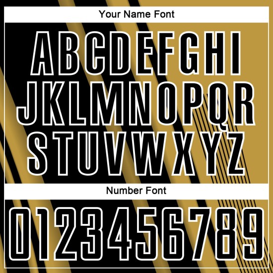 Old Custom Gold Uniform Jersey Soccer Black-White Sports Lines Sublimation Old Custom Gold Uniform Jersey Soccer Black-White Sports Lines Sublimation