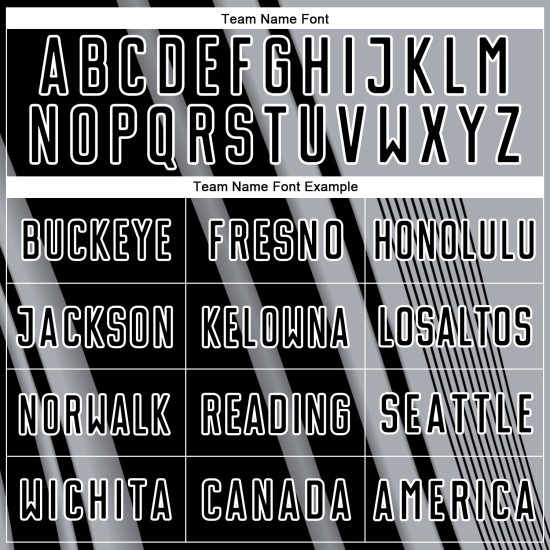 Soccer Black-White Uniform Gray Jersey Sports Lines Custom Sublimation Soccer Black-White Uniform Gray Jersey Sports Lines Custom Sublimation