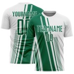 Uniform Lines Custom Kelly Jersey Green Sports Soccer White Sublimation Uniform Lines Custom Kelly Jersey Green Sports Soccer White Sublimation