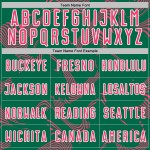 Jersey Custom Sports Pink-White Sublimation Green Neon Kelly Soccer Curve Uniform Lines Jersey Custom Sports Pink-White Sublimation Green Neon Kelly Soccer Curve Uniform Lines